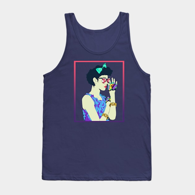 Retro Girl Tank Top by RichardX